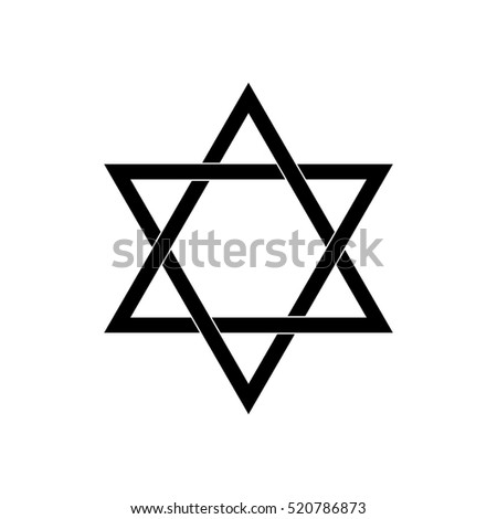 The David Star abstract vector design element