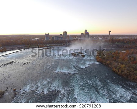 Aerial photo Niagara Falls