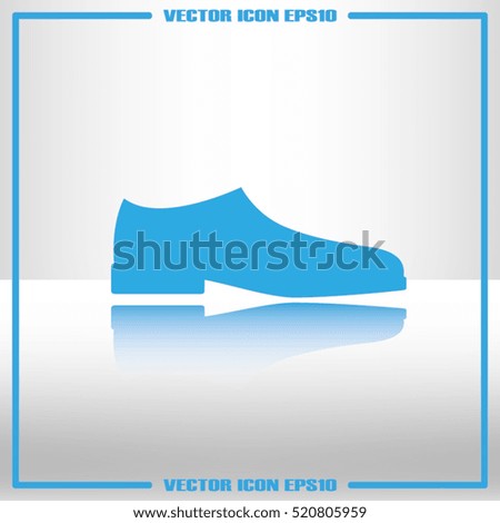 shoes icon vector illustration eps10. Isolated badge for website or app - stock infographics