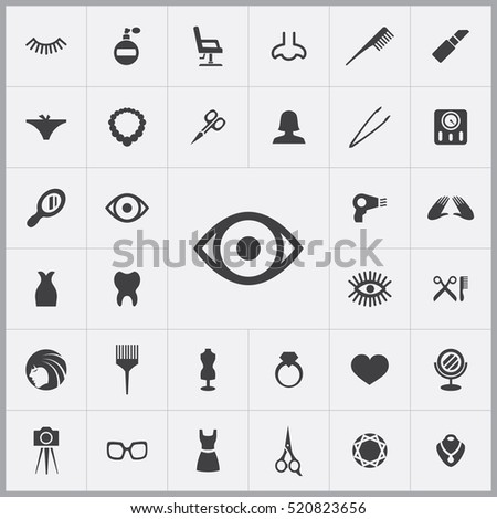 eye icon. beauty salon icons universal set for web and mobile
