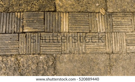 Old brick background, old brown brick