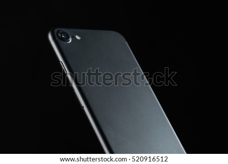 Black phone. Black iPhone 7. 