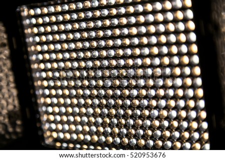 Lighting fixture close-up, consisting of 300 LEDs