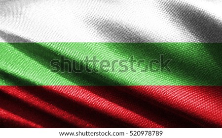 Old Fabric texture of the flag of Bulgaria