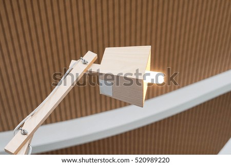 creative design of wood hanging lamp