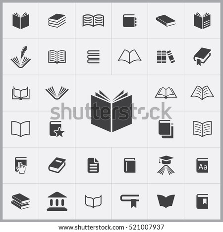 book icon. books icons universal set for web and mobile Royalty-Free Stock Photo #521007937