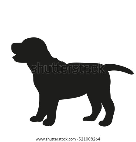silhouette, puppy