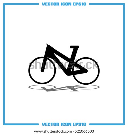 bike icon vector EPS 10, abstract sign flat design,  illustration modern isolated badge for website or app - stock info graphics