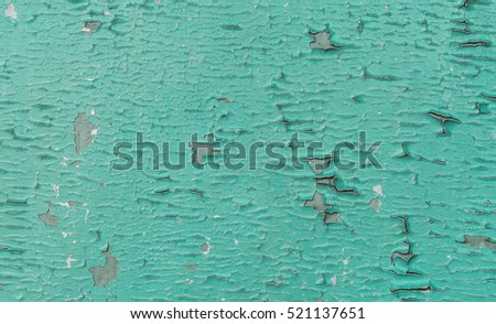 Old cracked paint texture on wood material background.