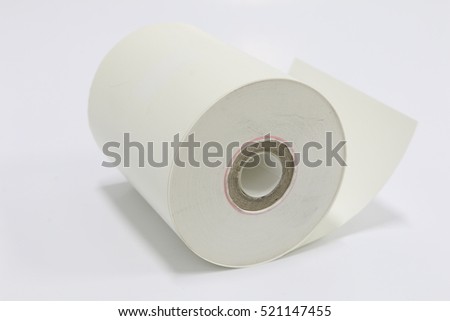 Recorder chart paper isolate on white background