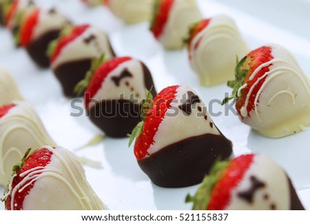 Wedding finger food strawberry