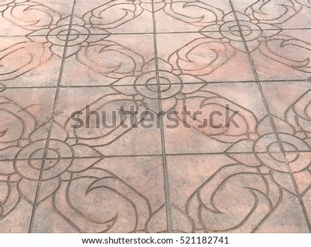 close - up street floor tiles as background.thai street floor.