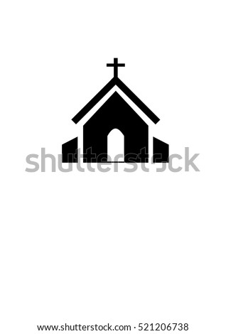 church icon house icon Royalty-Free Stock Photo #521206738