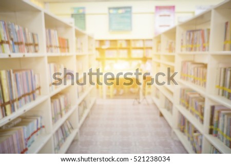 Blurred Shop Background in Book store Shelf Natural bokeh out of focus 