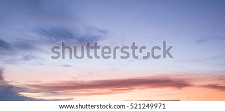 Sunset sky background,sunset and beach Royalty-Free Stock Photo #521249971