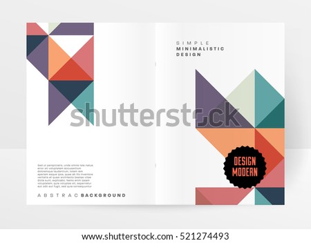 Geometric background Template for covers, flyers, banners, posters and placards, may be used for presentations and books, EPS10 vector illustration