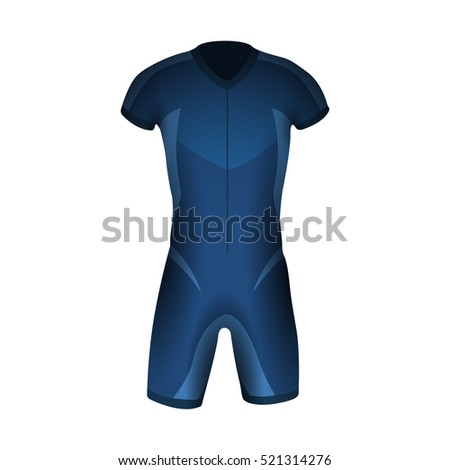 Isolated man sport uniform on a white background, Vector illustration
