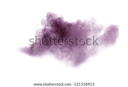 abstract powder splatted background,Freeze motion of color powder exploding/throwing color powder, multi color glitter texture .Abstract design of color powder cloud against white background.