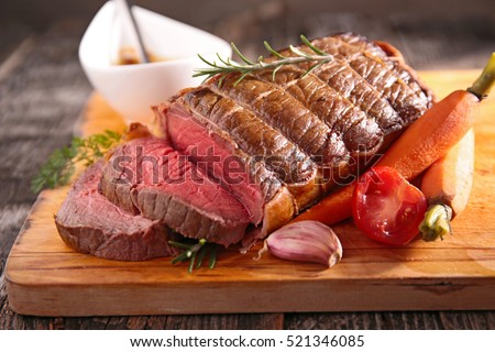 roast beef fillet Royalty-Free Stock Photo #521346085
