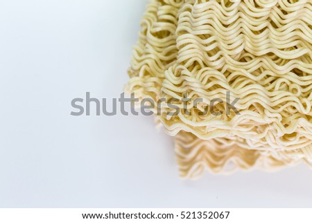 A dried instant noodle
