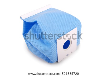 Paper package bag for dust isolated with path Royalty-Free Stock Photo #521365720