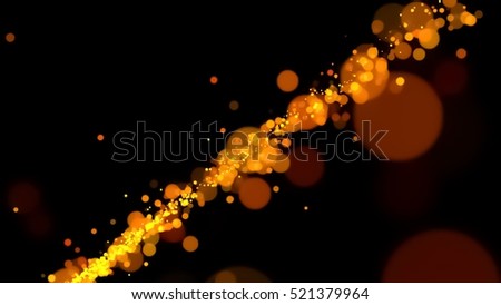 orange and yellow sparks on a black background