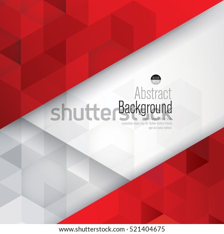 Red and white background vector. Can be used in cover design, book design, website background, CD cover, advertising.