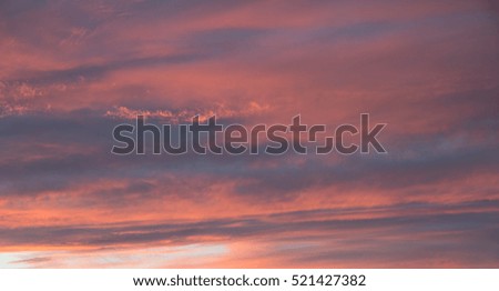 sky with red clouds