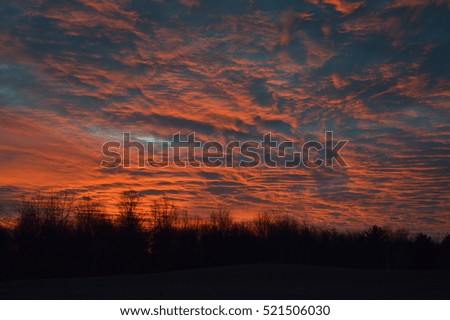 Red Sunrise, Fairview Michigan