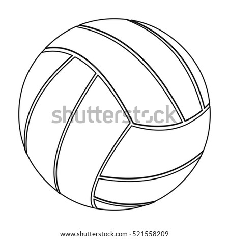 Volleyball icon outline. Single sport icon from the big fitness, healthy, workout outline.