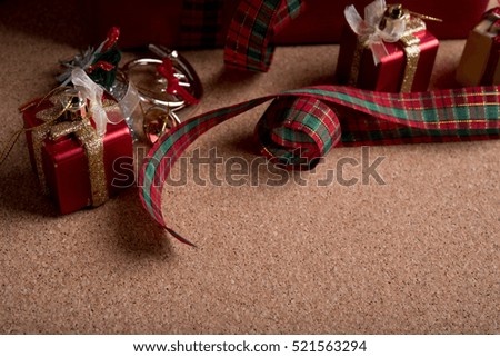 holiday decoration on wood table