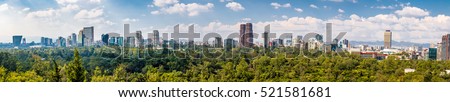 Panoramic View of Mexico City - Mexico Royalty-Free Stock Photo #521581681