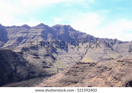 Big Valley in Gran Canaria, Canary Islands, Spain