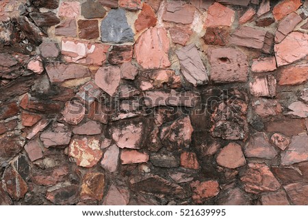 Ancient walls built of stone