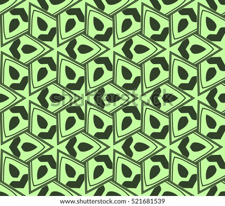 abstract geometric seamless pattern. vector. green
