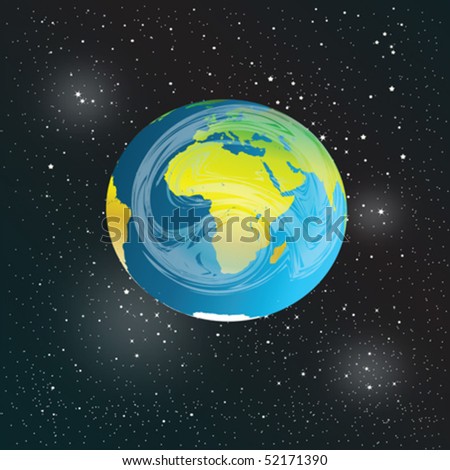 Earth in Space, abstract representation
