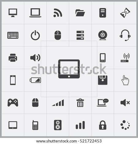 tablet icon. computer icons universal set for web and mobile