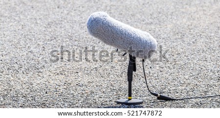 a boom microphone
