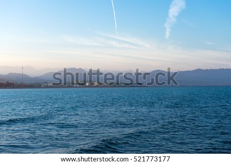 seascape of the Red Sea in Sharm El-Sheikh
