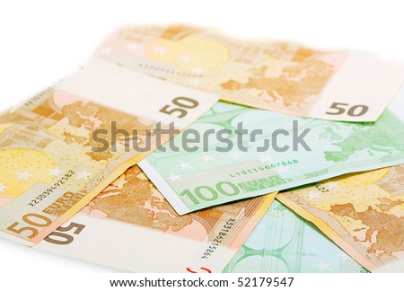 The euro isolated on a white background.