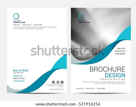Brochure Layout template, cover design background, annual reports.