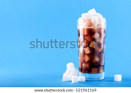 in carbonated beverages Sugar Royalty-Free Stock Photo #521961169
