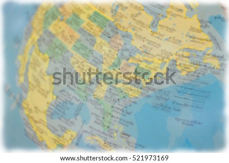 watercolor painting of world map image for background