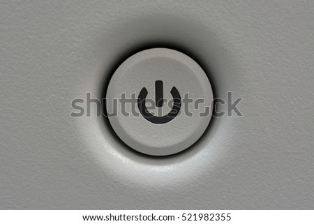 Close up of Power button of electronic device
