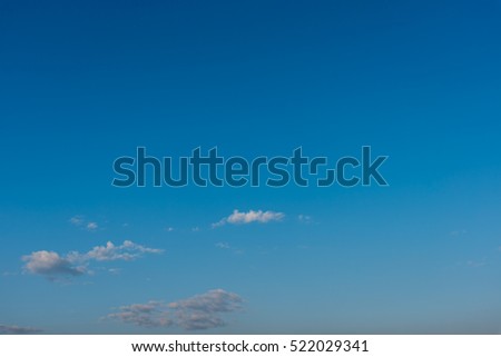 image of blue sky with white clouds on day time for background .