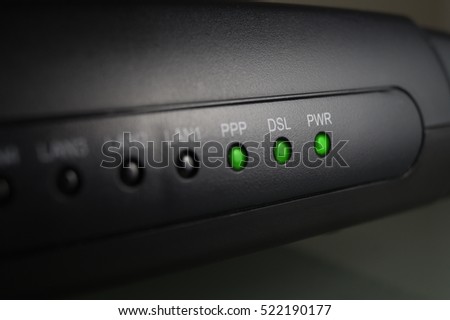 network, internet, wlan connection, dsl modem, power on, cable modem, phone, ip Royalty-Free Stock Photo #522190177