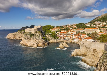 Lovrijenac fort in Dubrovnik, Croatia