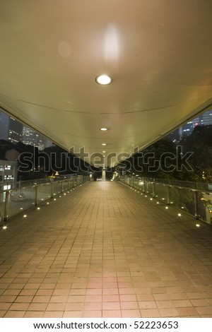 It is a modern flyover in Hong Kong