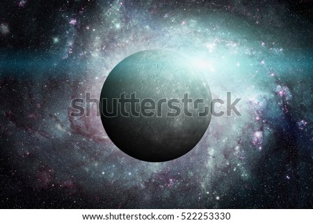 Solar System - Mercury. It is the smallest and closest to the Sun of the eight planets in the Solar System, with an orbital period of about 88 Earth days. Elements of this image furnished by NASA. Royalty-Free Stock Photo #522253330