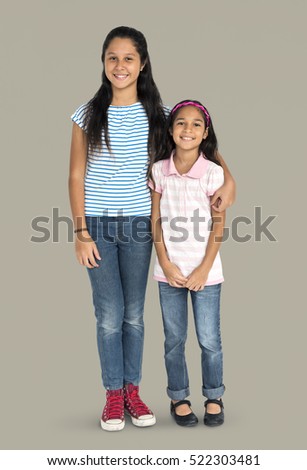 Asian Sisters Relationship Ethnicity Happy Concept